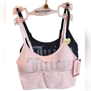 Juicy Couture Intimates Rhinestone Bra, 2 Pack, New With Tags